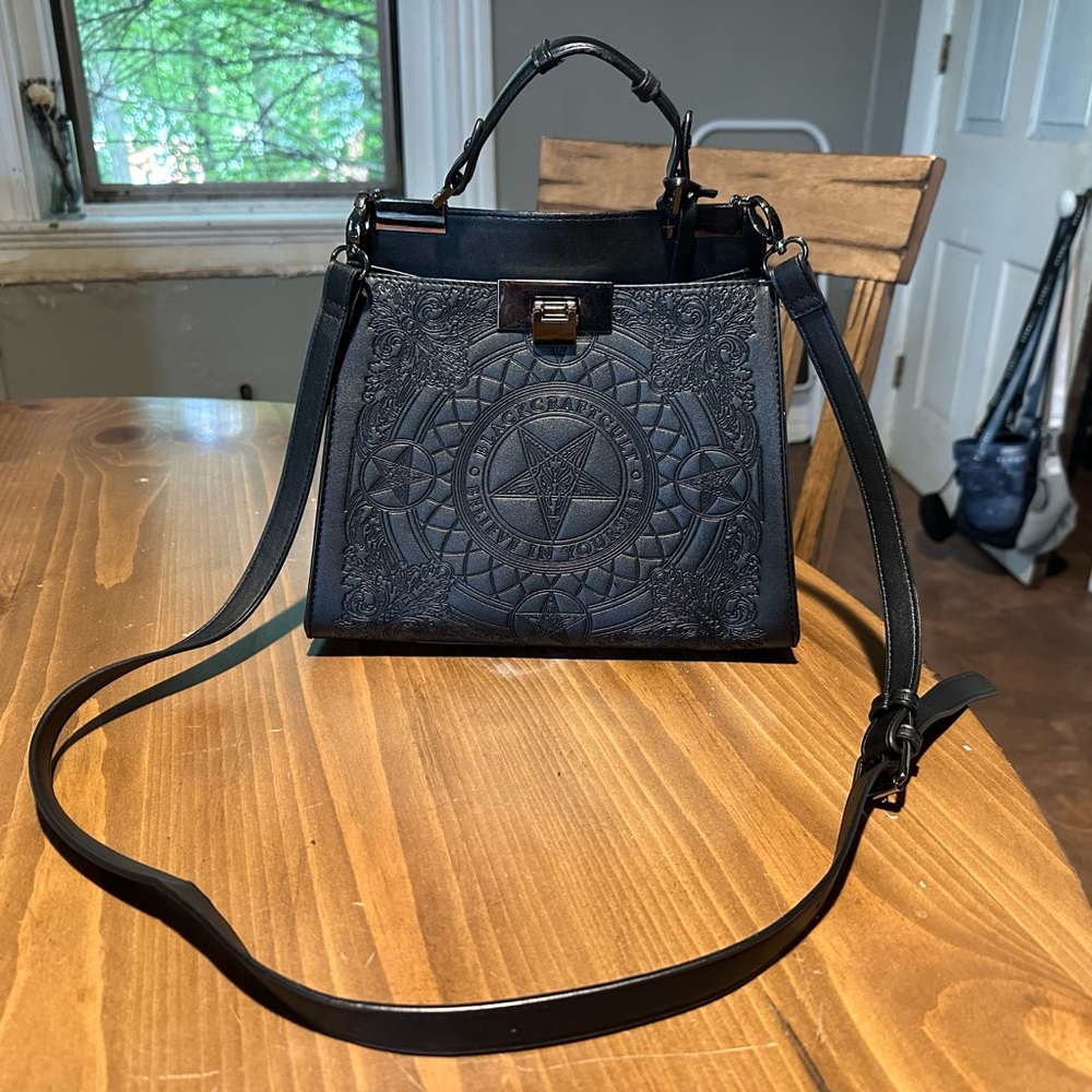 Blackcraft Baroque Top Handle Shoulder Handbag Purse